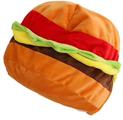 OATIPHO 1stück Lustiger Burger-hut Für Fotorequisiten Für Partys Festival-dekoration Bequeme Trageweise Für Gruppenfotos Und Kreative Kostüme