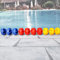 Umweltfreundliche Poolschienenteiler, UV-Schutz, langlebiges Nylon in Blau/Gelb/Rot, 7 m Länge für ein besseres Schwimmerlebnis