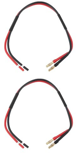 The Lord of the Tools 2pcs 4mm spina a banana a filo nudo cavo audio 14AWG Silicone Wire 300mm connettore altoparlante per sistemi audio fai da te