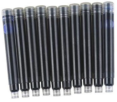 BCOATH 10pcs Disposable Fountain Pen Ink Cartridge Standard Refills for Ink Pen Refills for and Cartridges