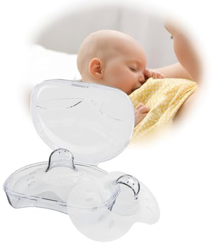 2 Pièces Protège-tétons de contact, Ultra Mince Bout de sein en silicone pour problèmes d'allaitement, ultra fin et super doux, Mamelon Protection, fabriqué sans BPA/BPS (17 mm)