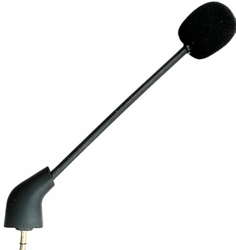 Micrófono de Repuesto de 3.5 mm para Kingston Hyperx Cloud Alpha Cloud/Hyper X Cloud 2/Hyperx Cloud 3/Logitech/Cloud Core/Cloud Pro/Cloud X Microphone con Cancelación de Ruido, Noir