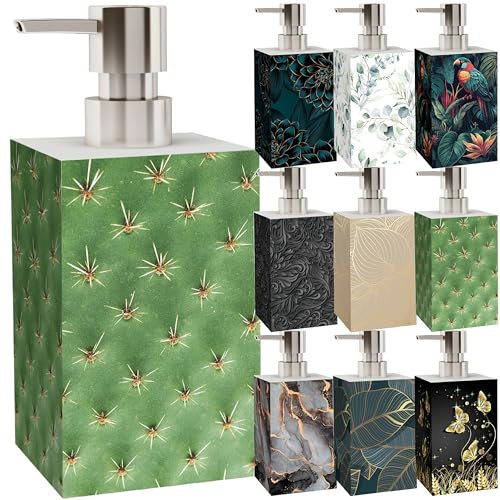 Sanilo Seifenspender, viele schöne Seifenspender zur Auswahl, modernes, stylisches Design, Blickfang für jedes Badezimmer (Kaktus)