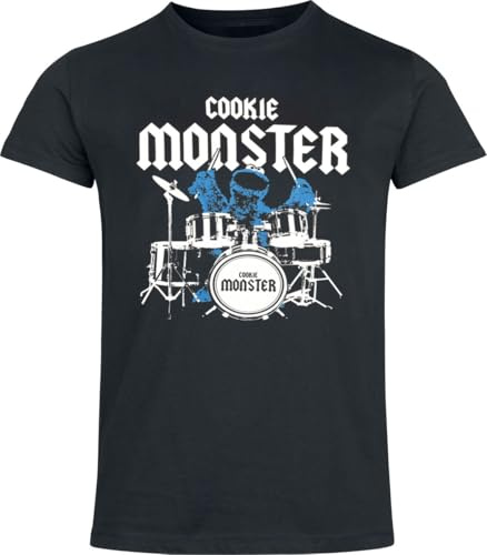 Sesamstraße Cookie Monster Männer T-Shirt schwarz
