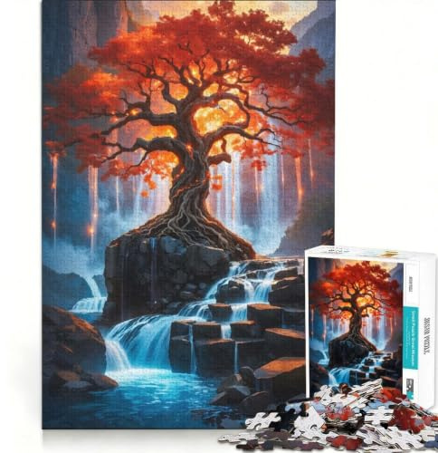 Puzzle da 1000 pezzi per adulti Albero Magico Gioco Pratico Migliora la Memoria Compleanni e altre Feste 38x26cm