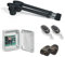 Kit Motor Puerta de Garaje batiente, Motorline Lince 400 230V, Kit para Puertas de Garaje batientes de 2 Hojas, Longitud máxima por Hoja hasta 3m, automatismo Puerta Garaje batiente