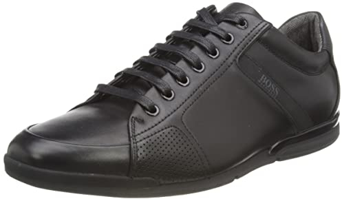 BOSS Saturn_Lowp_Lux4, Herren Sneaker, Schwarz (Black 001), 42 EU (8 UK)