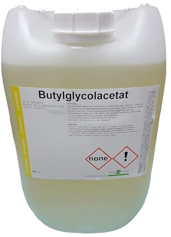 DC DruckChemie GmbH Butylglykolacetat 3 x 10L - Lösungsmittel für Lackier- und Farbarbeiten - Auch für die Herstellung starker Reinigungsmittel geeignet