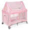 ms Innovaciones 630223 - Lettino da viaggio con due altezze, fino a 15 kg, altezza neonato, con apertura laterale, ruote, materasso, fasciatoio, borsa per il trasporto, pieghevole e regolabile, rosa