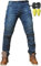 CBBI-WCCI Uomo Moto Biker Jeans Rinforzato Protezione Pantaloni Linning Includono Armature Motorcycle Pants (XXL= 36W / 32L, Blu)