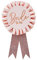 Club Green Rosetten-Anstecker, Motiv Bride To Be, für Junggesellinnenabschied, Rosa und Roségold, Roségold
