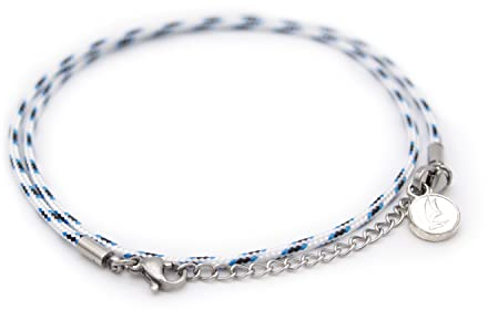 Wind Passion - Rope Anklet for Women & Men - Adjustable & Waterproof Braided String Bracelet - Handmade Nautical Jewelry for Teen Girls