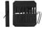 Borsa arrotolabile per coltelli, in tela cerata resistente, con 7 scomparti (nero)