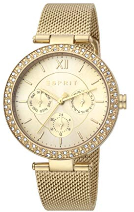 ESPRIT Damenuhr Betty Gold Mesh 38mm ES1L189M0085