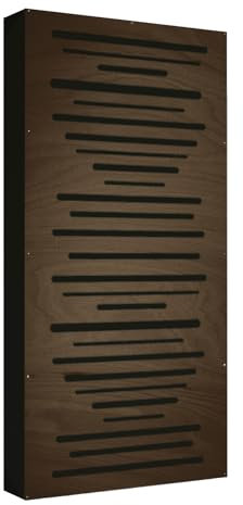 Addictive Sound Panel Acustico De Pared 'AbFuser Wood' 100x50x11 cm - Difusor Acustico De Madera - Paneles Acusticos Para Estudio De Música En Casa - Panel Madera - Wenge