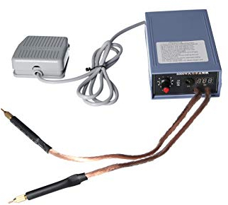 Hancaner - Saldatrice a punti fai da te, 5000 W, 6200 mAh, 0-800 A, corrente regolabile, per set di saldatrici a punti
