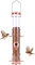 MIXXIDEA Vogelfutterspender aus Metallrohr für den Außenbereich, zum Aufhängen, für Wildvögel, 6 Anschlüsse, hängende Vogelfutterstation, zieht Vögel im Garten, Balkon an (Roségold)