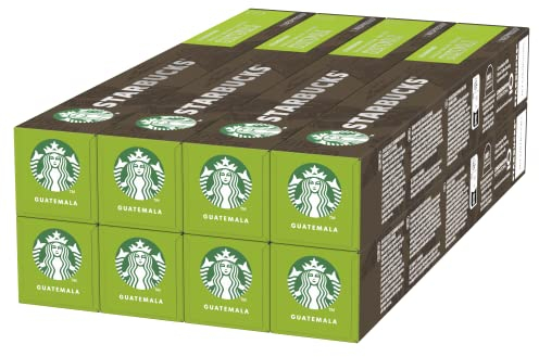 STARBUCKS Single-Origin Guatemala by Nespresso, Torréfaction Blonde, Capsules de Café 8 x 10 (80 Capsules)