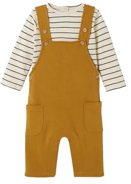 VERTBAUDET Ensemble Bébé T Shirt et Salopette en Molleton