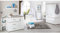 roba Kindermöbelset 'Moritz‘, 3-teilig, mit Kinderbett 70x140cm, Wickelkommode breit & Schrank, weiß