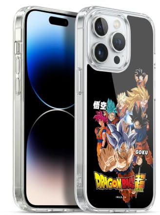 Head Case Designs Officially Licensed Dragon Ball Super Goku Universe Survival Characters Gel Case [Military Grade Protection] Compatible with Apple iPhone 14 Pro and Compatible with MagSafe
