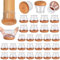 32 Stück Stuhlbeinkappen, Silikon Stuhlbeinschoner Rund, Schutzkappen für Stuhlbeine mit Umwickelte Filz, Filzgleiter für Stühle (Fit:30.1-40mm)