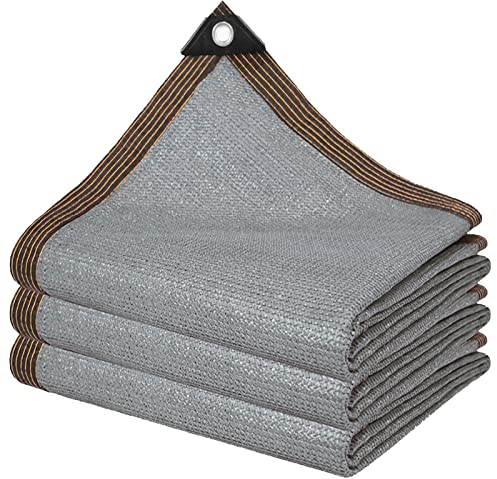 SDLLG Sonnenschutznetz mit Ösen aus HDPE Grau 1.5x3m Sonnensegel mit 90% Schattierwirkung Schattennetz Garten UV-Schutznetz Atmungsaktiv Windschutznetz Stall für Picknick, campen Anpassbare