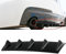 NURCIX Auto ABS Heckstoßstange Lippe Diffusor, Für Audi A6 C6 RS6 4F Limousine 2004-2008 Universal Heckspoiler Haifischflosse Chassis Splitter Heckschürze Spoiler,A-Black-M