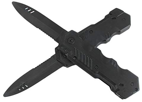 4 Piezas de Cuchillos Retráctiles de Juguete para la Fiesta de Halloween, Divertido Truco de Juguete con Accesorio de Daga Que Desaparece (Negro)