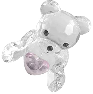 TOPPERFUN Kristallbär Ornament 2X Dekorative Glasfigur 5X4X1.4 Zoll Kreative Tierdeko Für Zimmer Büro Schreibtisch Geschenk
