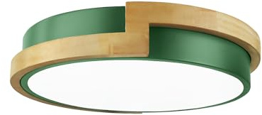 himmel Slip Holz LED Unterputz Deckenleuchte, 30cm Runde dimmbare Deckenleuchte, 2700K-6000K wählbare minimalistische Deckenleuchte für Wohnzimmer, Schlafzimmer