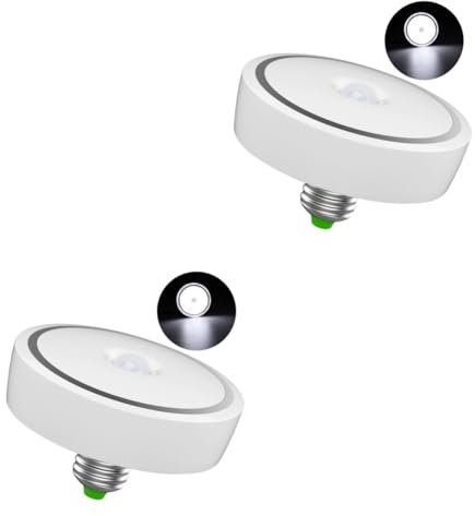 Housoutil 2st Deckenleuchte Begehbares Licht Körper Induktionslicht Abendlicht Lampe Mit Bewegungssensor Treppenlicht Innenlicht Bewegungssensor Licht Nachtlampe Nachtlicht E27 Weiß