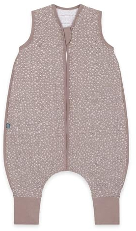 emma & noah Baby Schlafsack mit Füßen 0.5 TOG, Musselin Schlafsack mit Beinen für den Sommer, 100% Bio-Baumwolle, OEKO-TEX Zertifiziert, Stampelsack für Neugeborene (Blume Berry, 80 cm)
