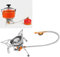 Topyond Mini Gas Stove Portable Integrated Stove Windproof Camping Oven, Camping Stove for Outdoor Backpacking Hiking and Picnic