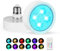 USB Rechargeable Light Bulb, E26/E27 Light Bulbs Wireless Battery Lights with Remote Control, 12 Colors 5-Speed Brightness and Timer LED Light Bulbs for Wall Sconce Pendant, 2 Pack