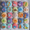 HERZONE Adventskalender Zahlen Buttons Anstecknadeln zum Dekorieren von Adventskalendern mit Zahlen von 1-25 Ideal für Stoffsäckchen, Tüten und Beutel (color animals)
