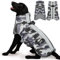 Katzinst Hunde Wintermantel, Ärmellose Wasserbeständig Hundejacke Reflektierend Hundejacke mit Bauchschutz Hundebekleidung Outfit Hundemantel für Grosse Hunde, Labrador, 2XL