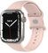 EAZY CASE Sport Armband für Apple Watch 38mm / 40mm / 41mm / 42mm verstellbares Silikon Ersatzarmband Sport Loop Band für Apple Watch Serie 11 10 9 8 7 6 5 4 3 2 1 SE für Damen Herren Mistyrose