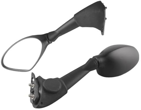 SAMWDK Lenkerendenspiegel Für S1000RR 2012 Schwarz Motorrad Lenkerendenspiegel Rückansicht Links Rechts 1 Paar Motorrad Seitenrückspiegel Rückspiegel Motorrad Rückspiegel Motorrad