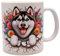 Shopi Zone Tasse en céramique, race de chien Husky de Sibérie, tasse d'animaux, tasse créative, tasses uniques pour des moments inoubliables