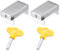 NJCXOLA 2PCS Cerradura de Seguridad para Puerta y Ventana Corredera | Bloqueo Antirrobo, Ideal para Protección Infantil y Seguridad en Hogares