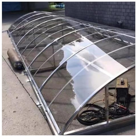 Strapazierfähige Polycarbonat-Dachüberdachung für Carports, wasserdichte Platte, mit anpassbarer Größe (1 5 x 3 m/5 1 x 9 2,4 m)