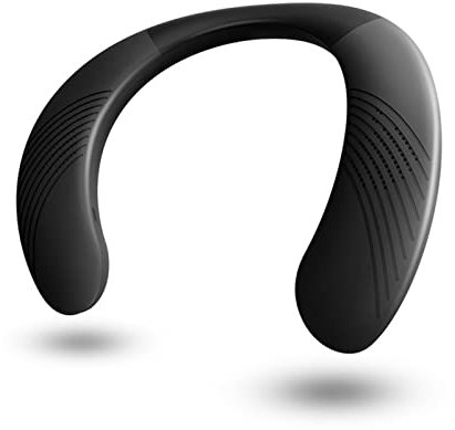 Altavoz Bluetooth De Cuello Halter, Caja De Sonido Portátil Inalámbrica De Sonido Envolvente para Exteriores, Asistente De Voz Bass FM Adecuado para Juegos Xiaomi Huawei, Regalo Ideal.