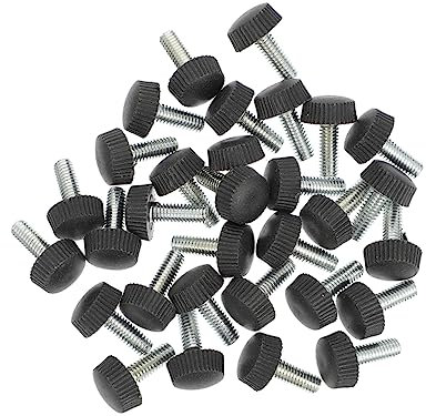 OSALADI 30 Stück Möbel-nivellierfüße für Tisch und Stuhl Verstellbare Beine Erhöhung – Polster Schwarz 16 X 15 Mm Schalldämmung Bodenschutz