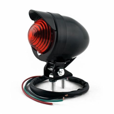 Stop Rücklicht Motorrad LED/Halogen Bates Stil Rücklichter Rücklicht Bremslicht Visier Hinten Bremsleuchte für Har&Ley Vintage Custom Scrambler Racer