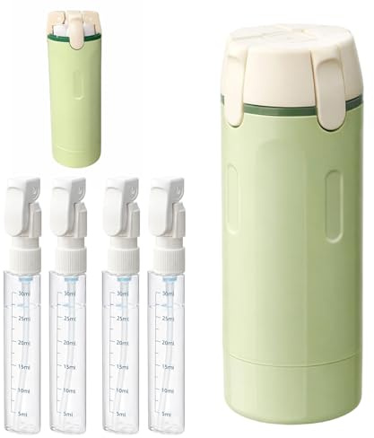 4 in 1 Travel Bottle Dispenser, 4-in-1 Refillable Travel Dispenser Bottles for Toiletries, Travel Pump Bottle with Multiple Compartments, for Personal Care Products, for Shampoo,Lotion,Conditioner