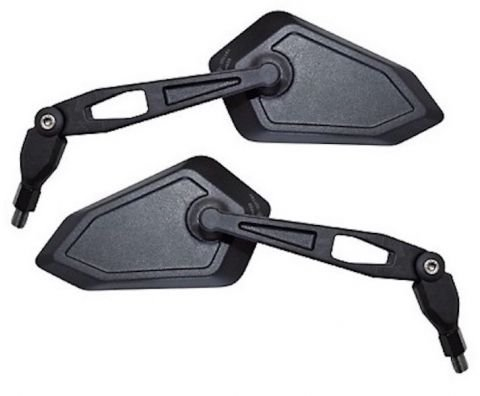 Spiegel Satz links rechts Rückspiegel Set Schwarz E-geprüft M8 passend für Kymco Roller – Konvexglas, zusätzlicher Gelenkarm passend für perfekte Sicht