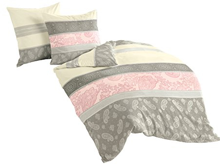 Bierbaum 4972_06 Parure de Lit, Flanelle, Rose, 200x200