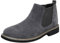 rismart Uomo Caviglia Alto Elastico Rotondo Dito del piede Scamosciato Stivali Chelsea SN010116(Grigio,41 EU)