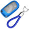KASER Coque Clé en Silicone Compatible pour Jeep Fiat Cherokee Renegade Fiat 500X Cover Housse Porte-clé TPU Protection Télécommande (Bleu)